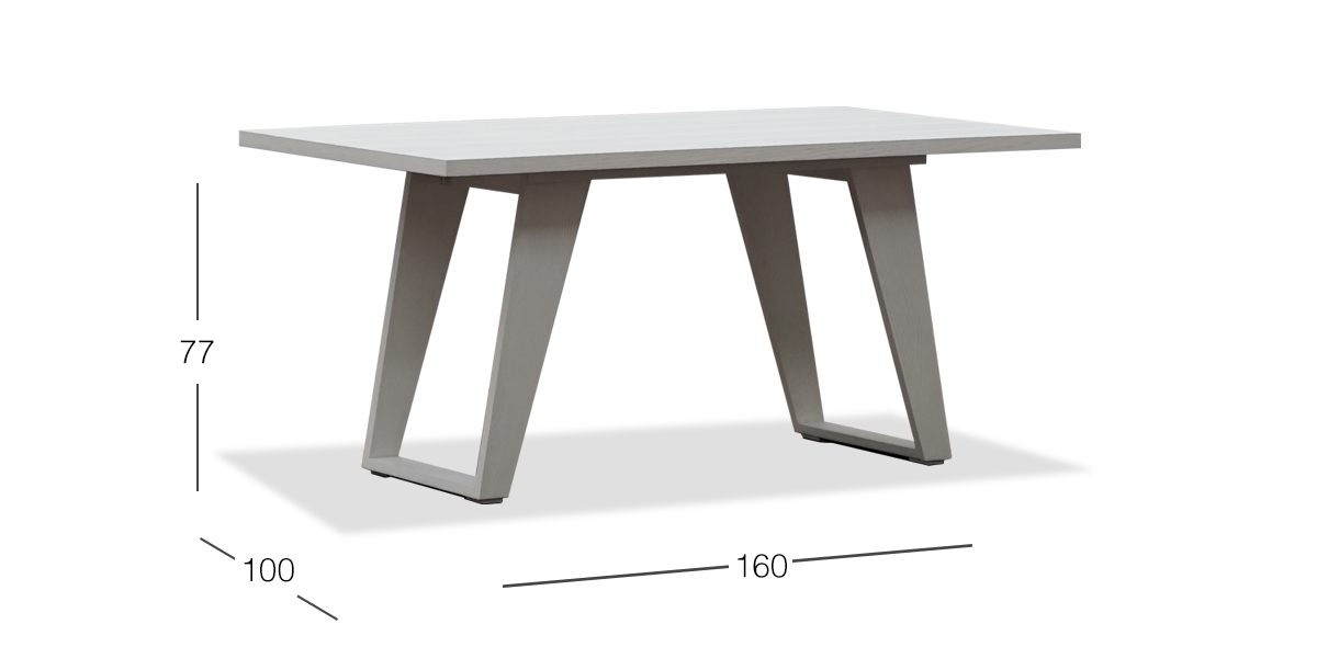 Mesa de Comedor Niza Gris Vintage