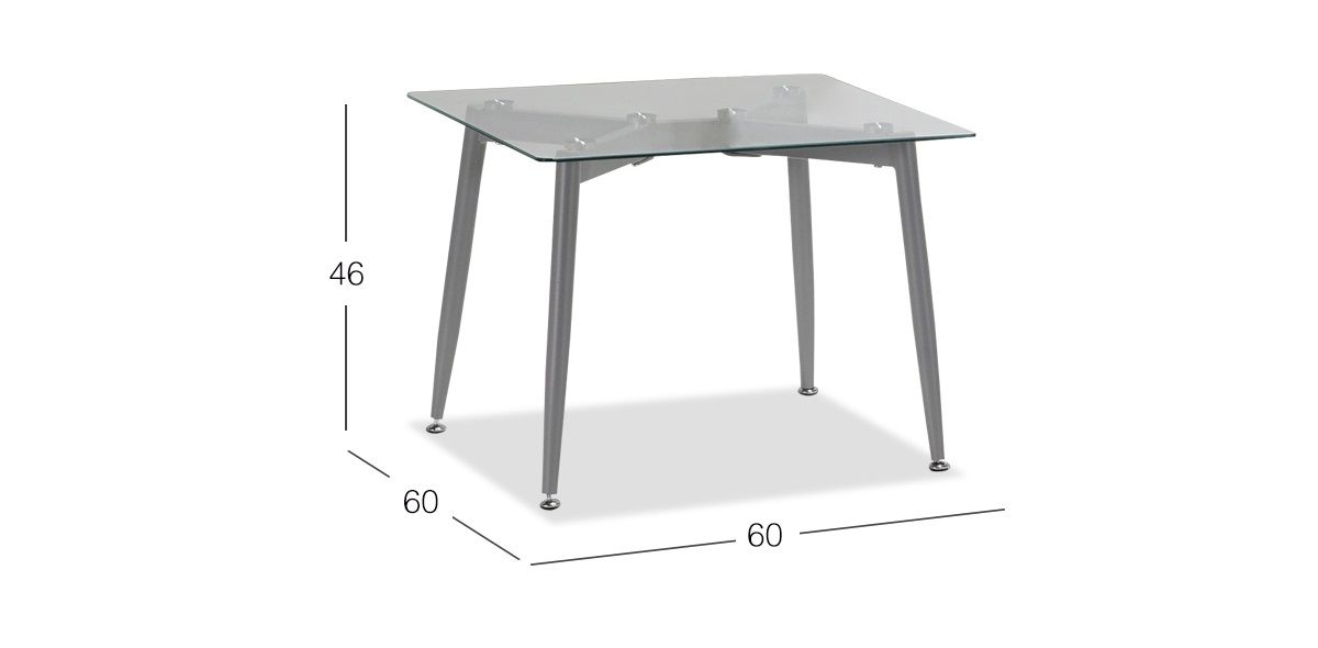Mesa Lateral Amelie Gris 